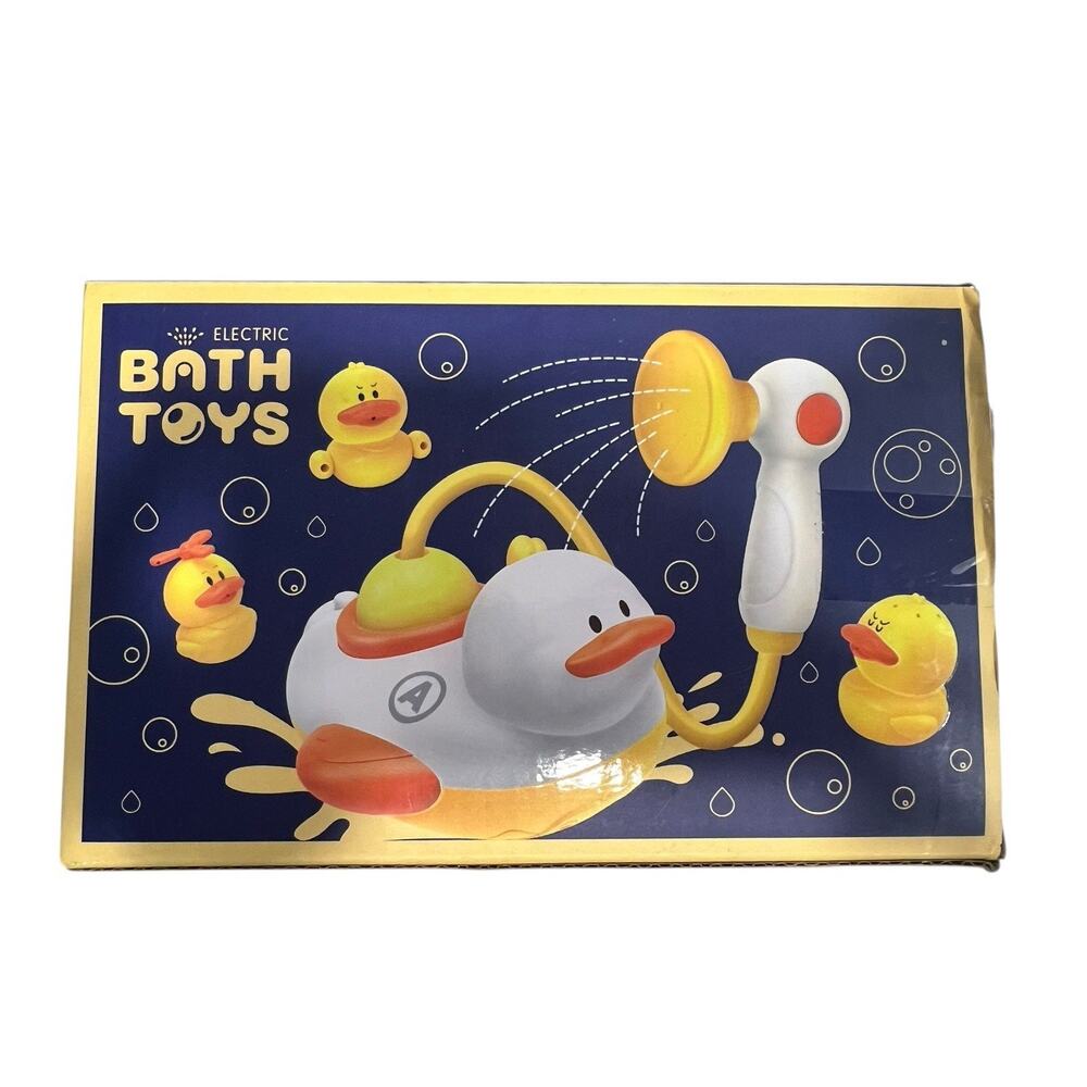 Duckie Baby Bath Shower Head, Toddler Bath Toys for Kids Ages 1-3, Cute Duck